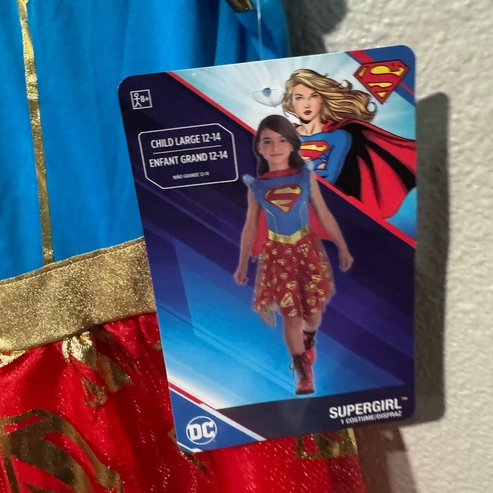DC Supergirl Halloween costume dress size large